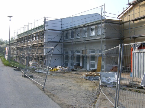 Baustelle Schule April 2009